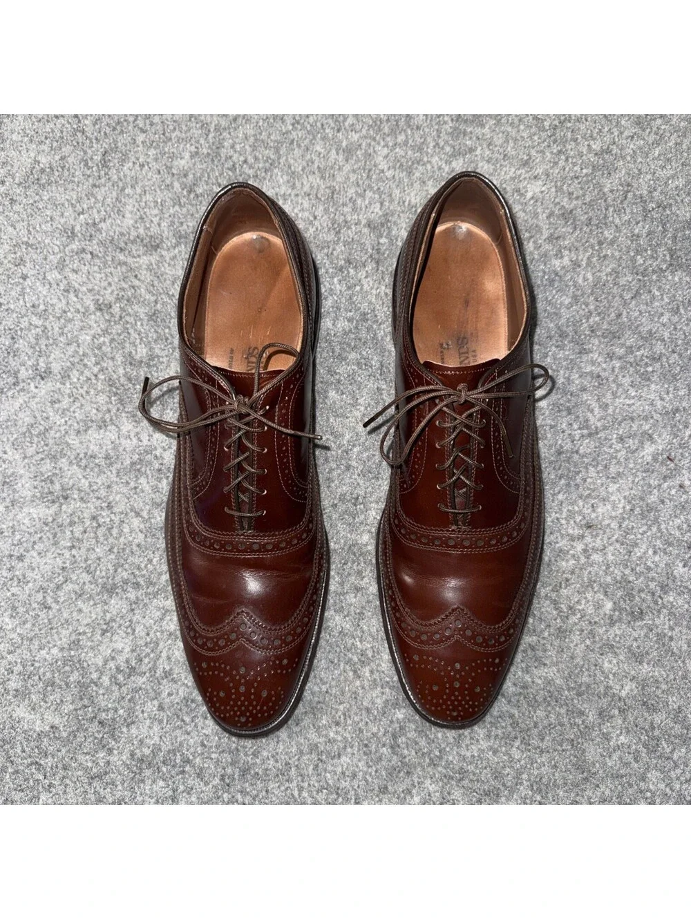Excellent Condition | Allen Edmonds | Brown Leather Wingtip McKallister Size 12A